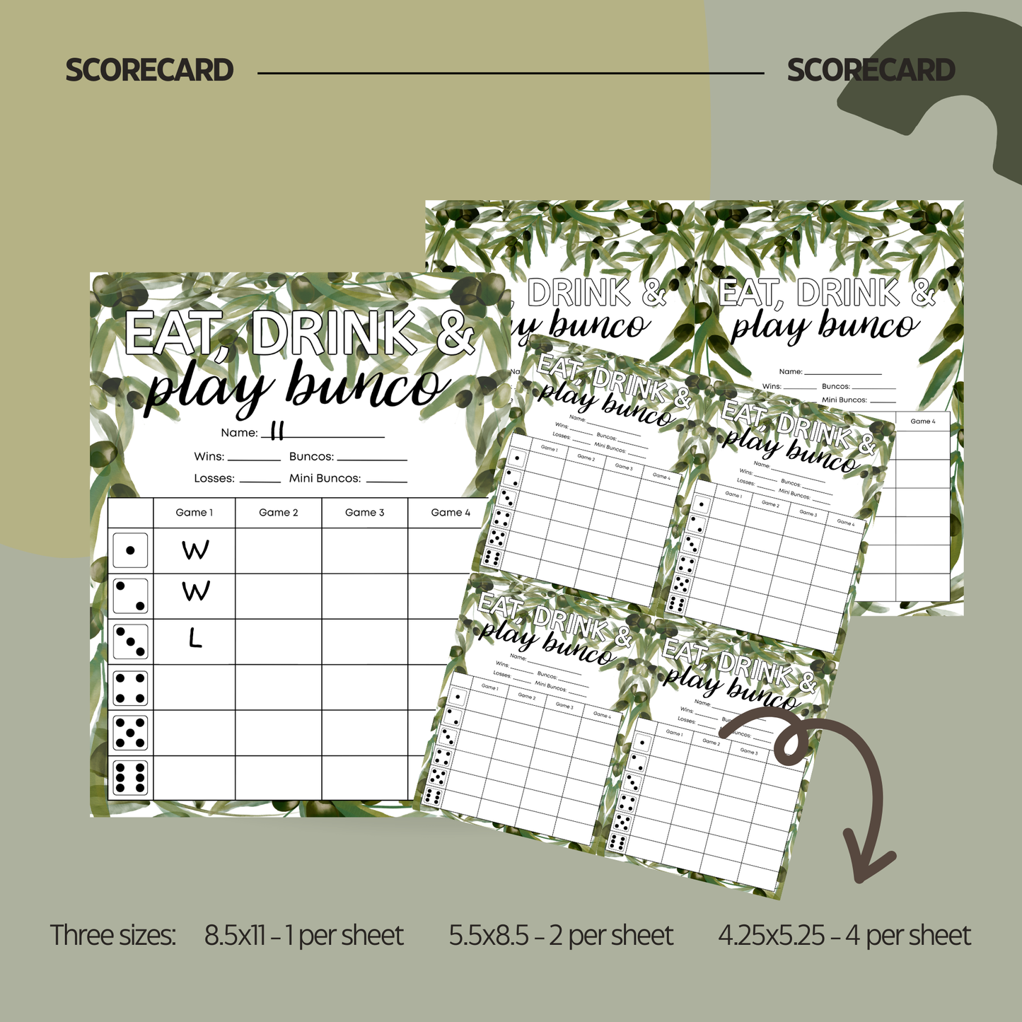 Olive Branch Bunco Set