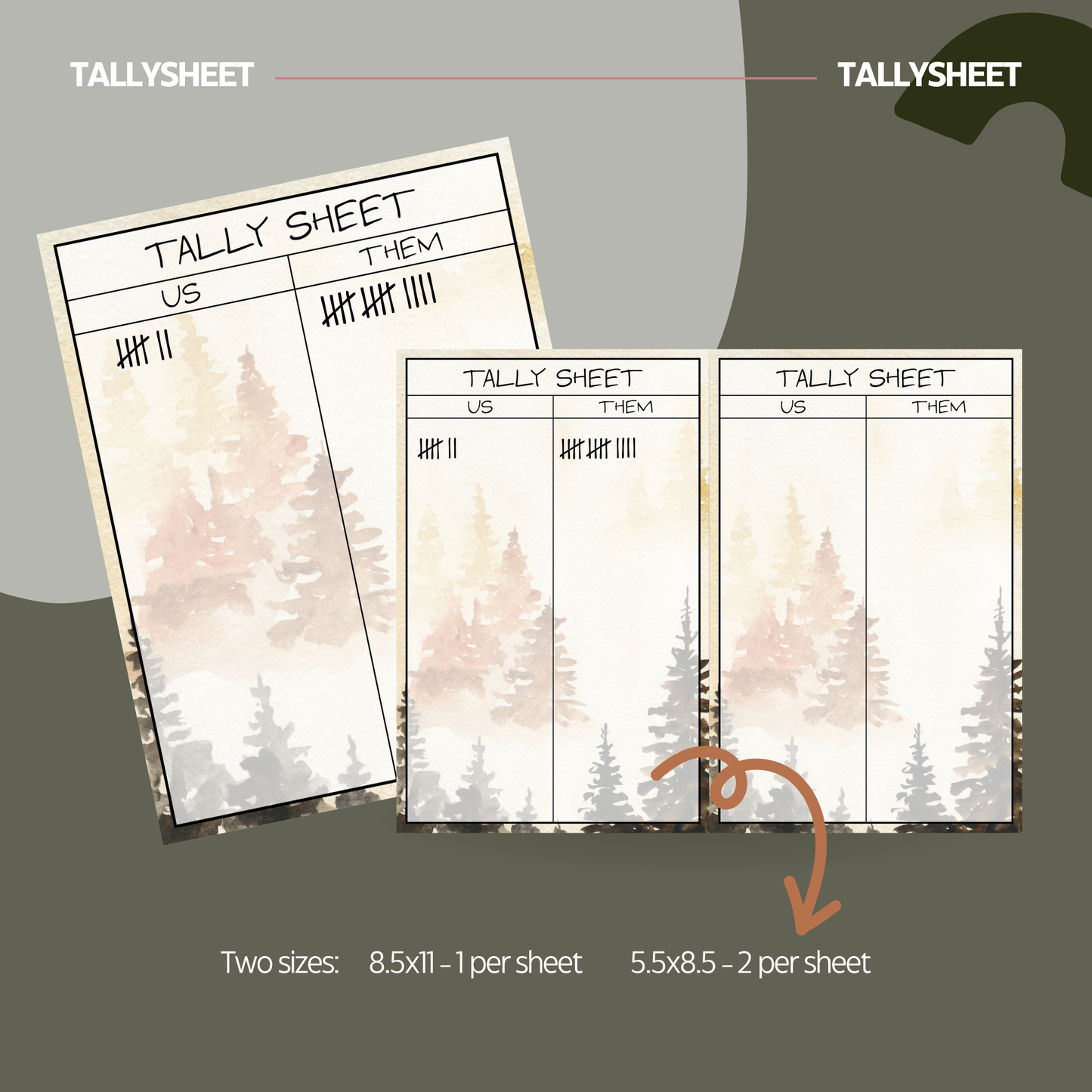 Woodland Vibes Bunco Set