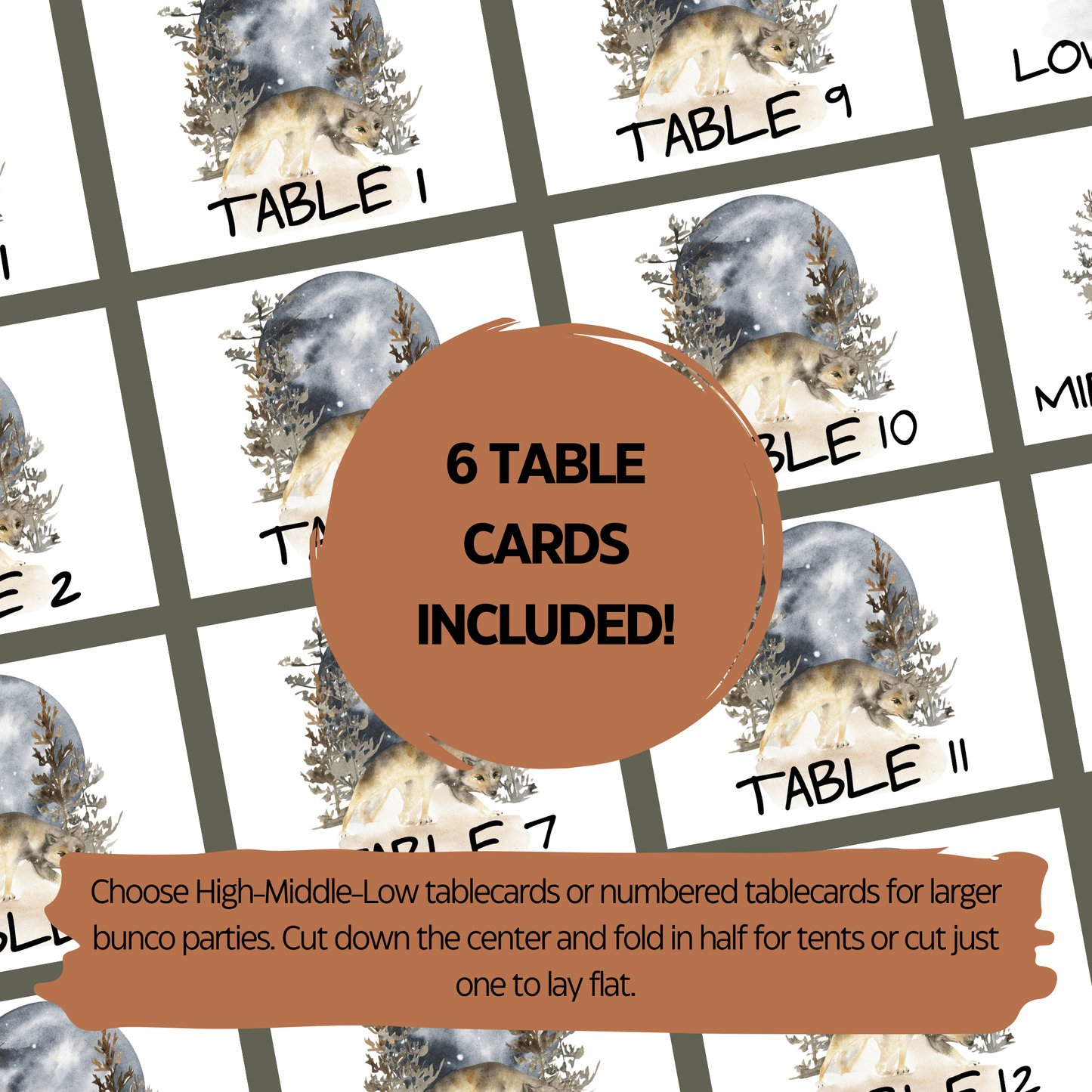 Woodland Vibes Bunco Set