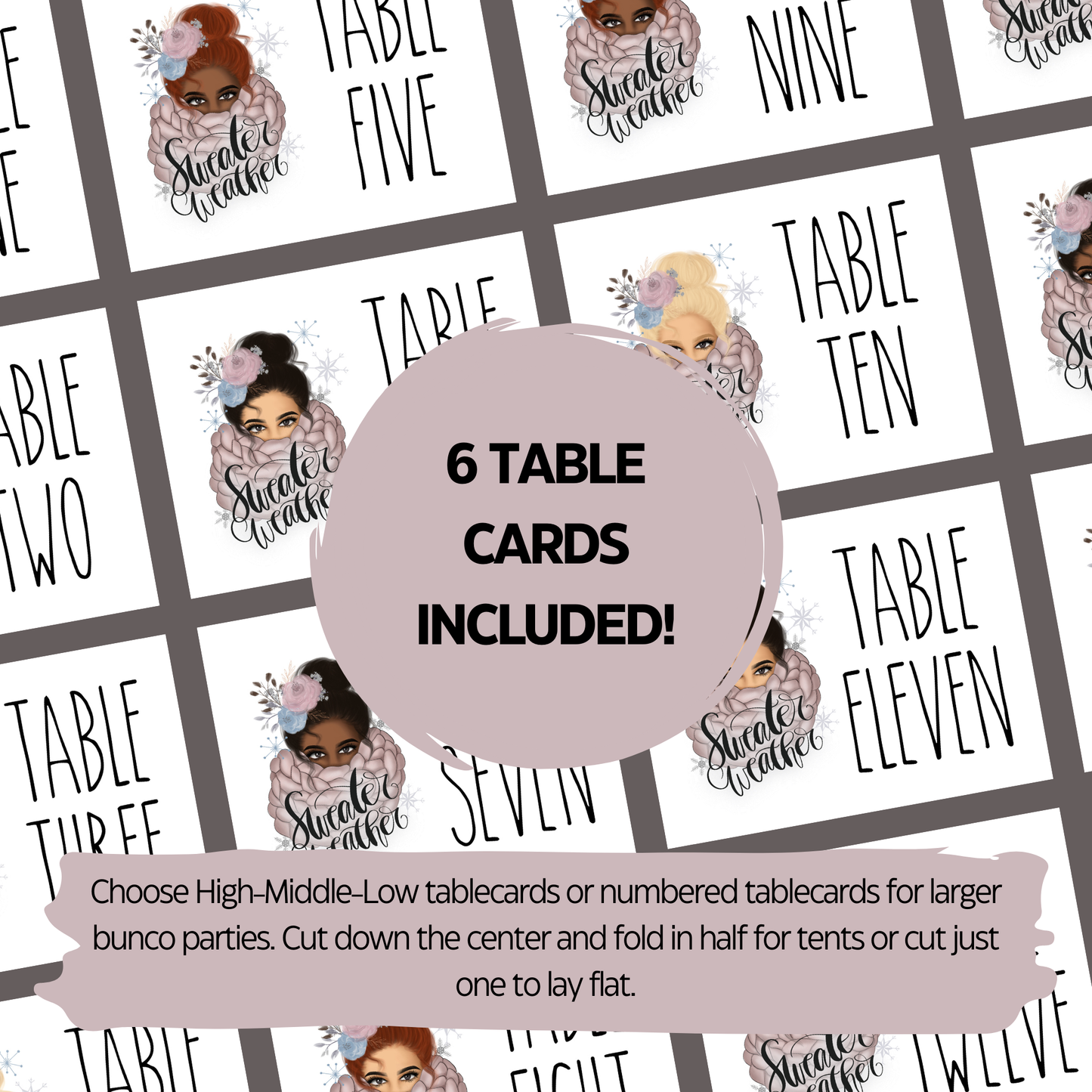 Sweater Weather bunco Set