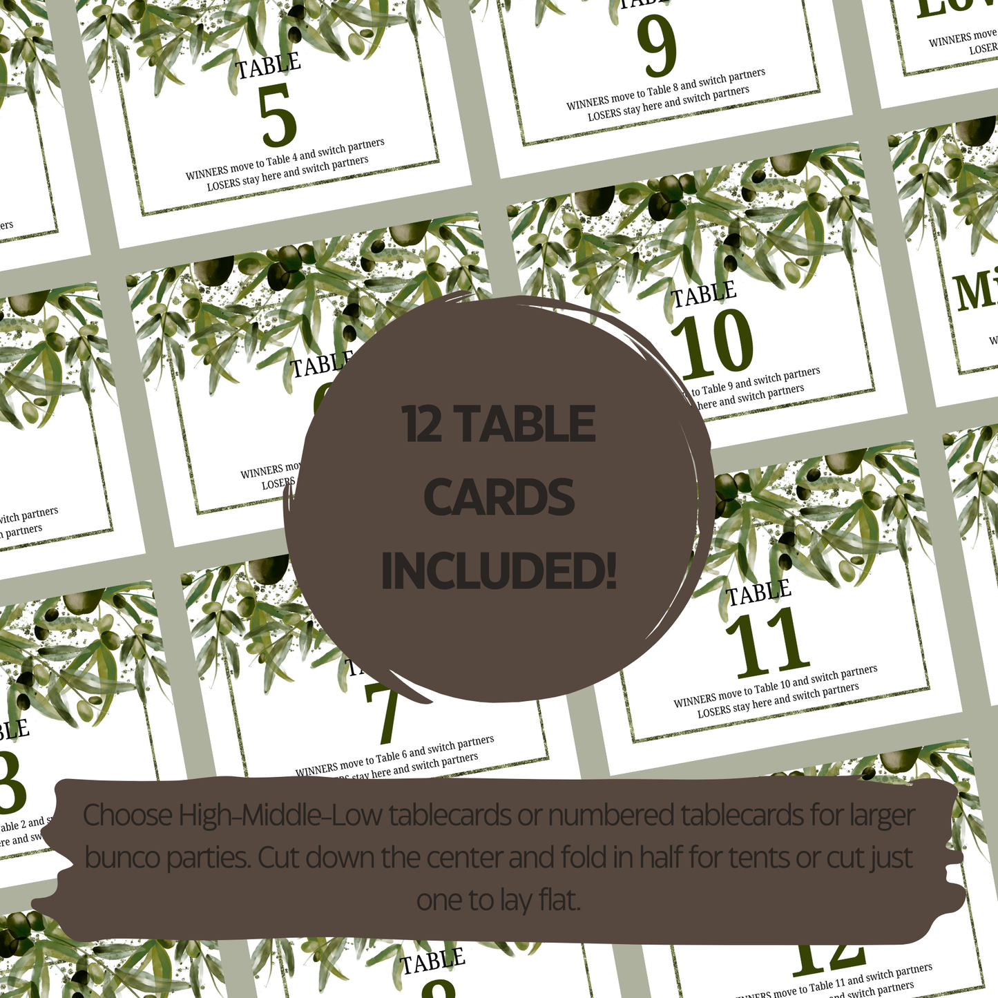 Olive Branch Bunco Set