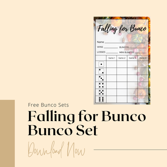 Falling for Bunco Freebie