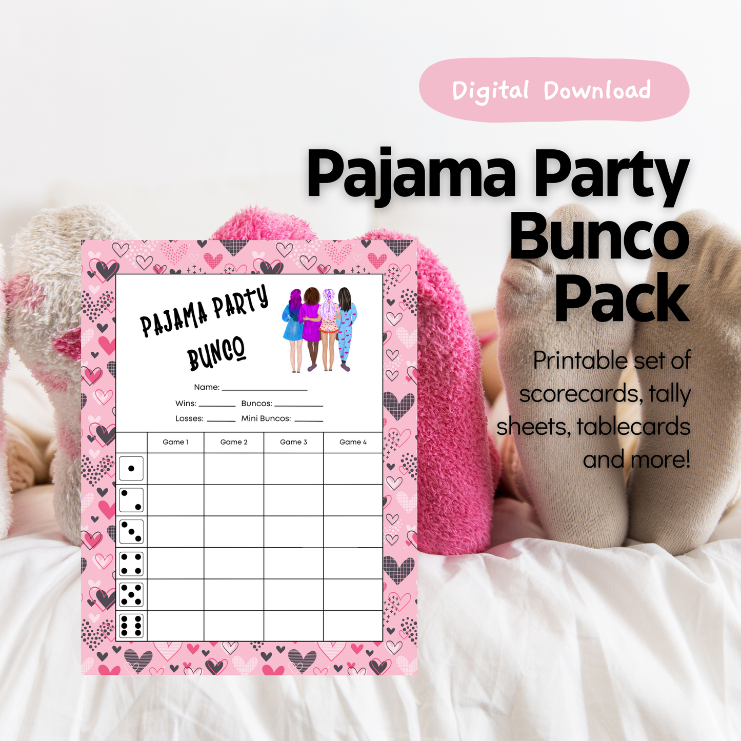 Pajama Party Bunco Set