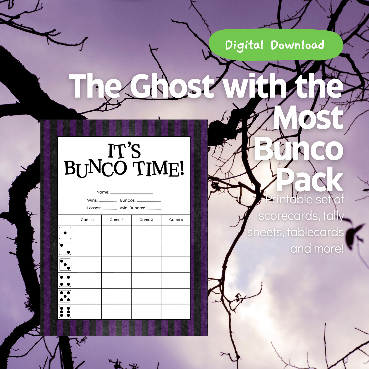 The Ghost with the Most Bunco Set