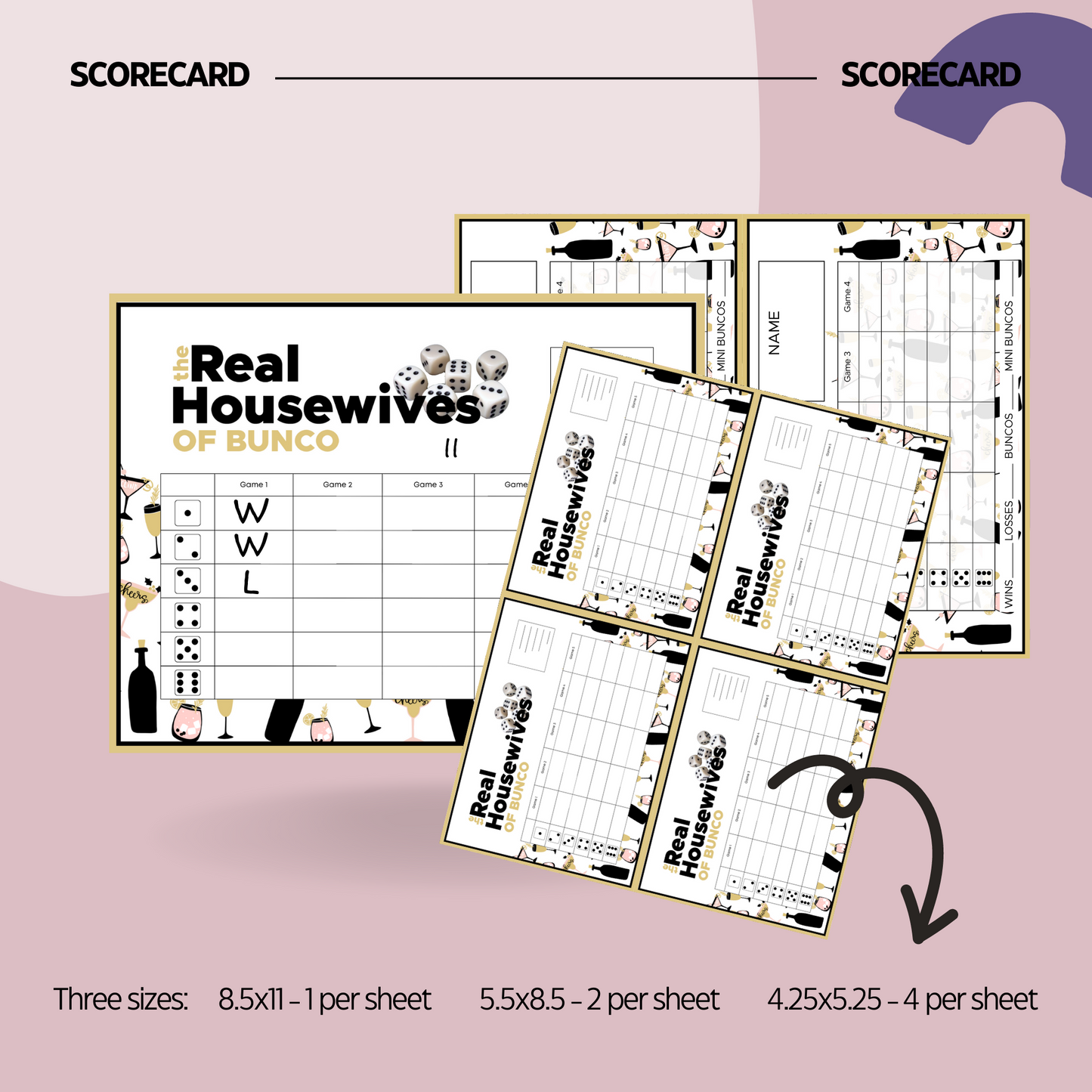 Housewives Bunco Set