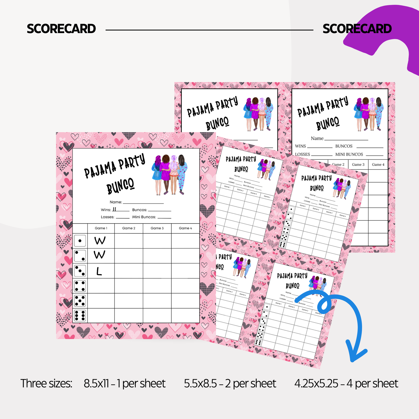 Pajama Party Bunco Set