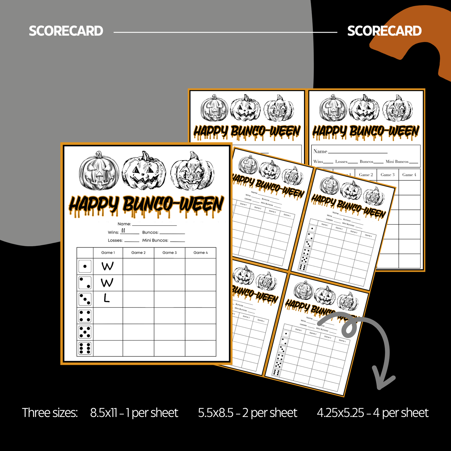 Buncoween Bunco Set