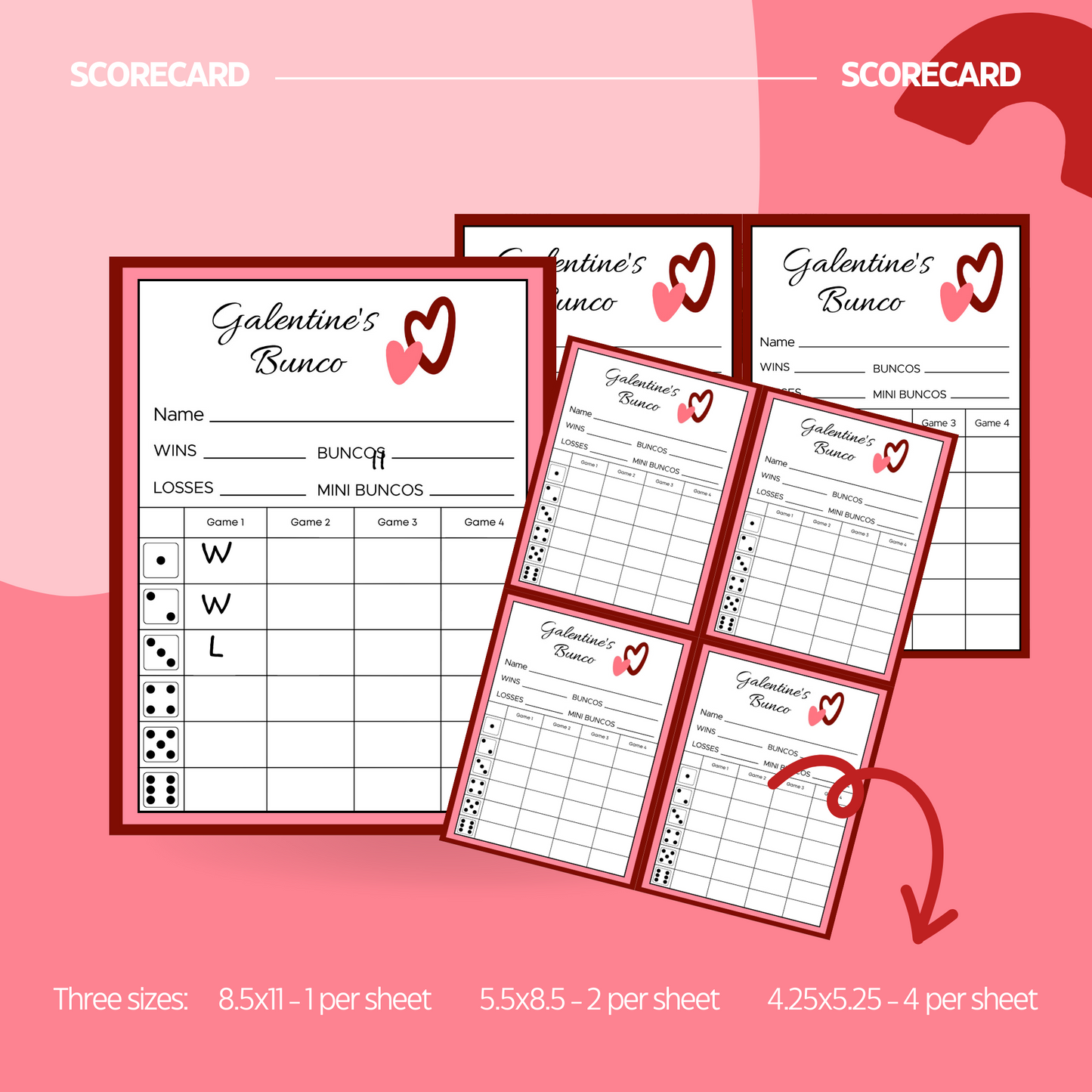 Galentine Bunco Set