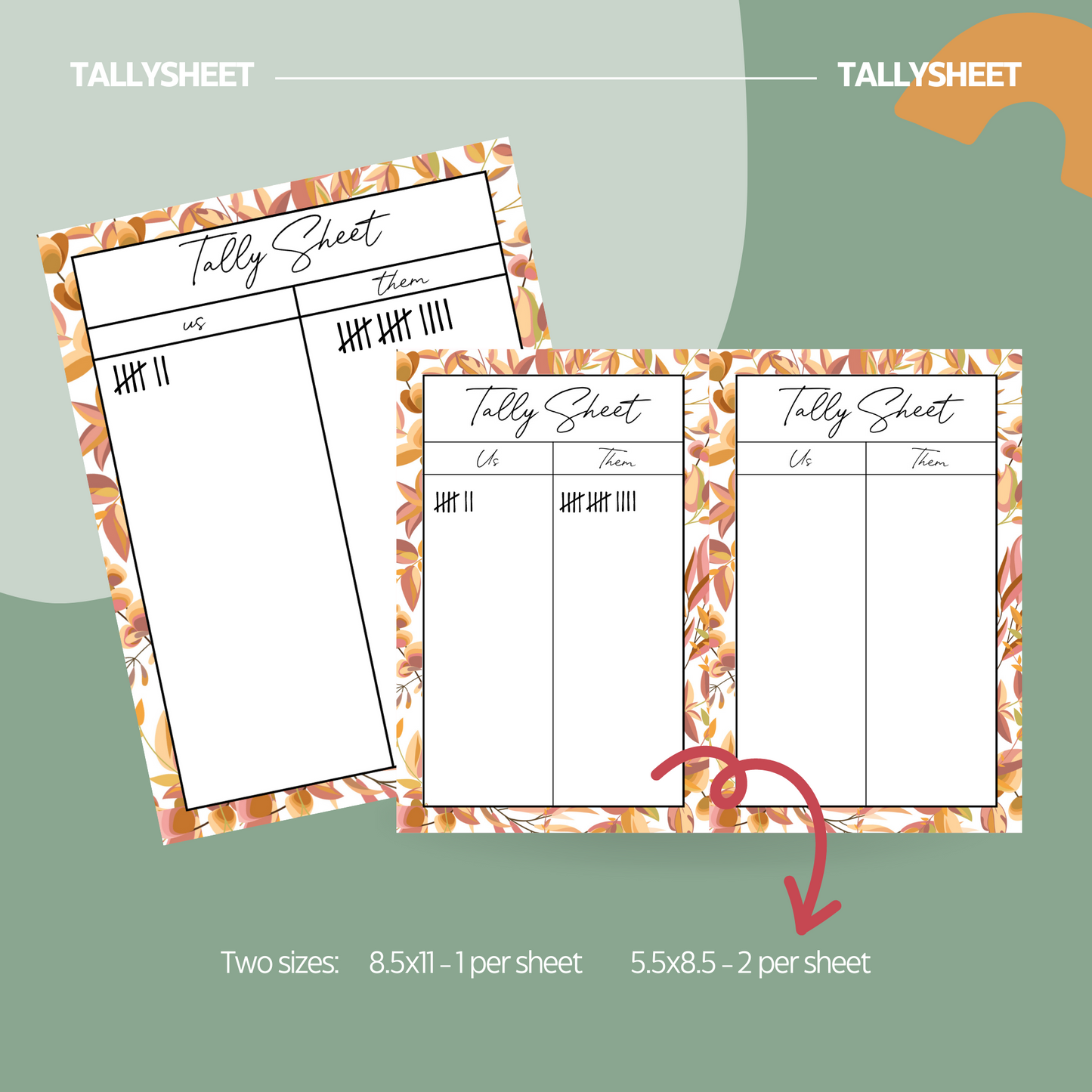 Autumn Leaves Bunco Set