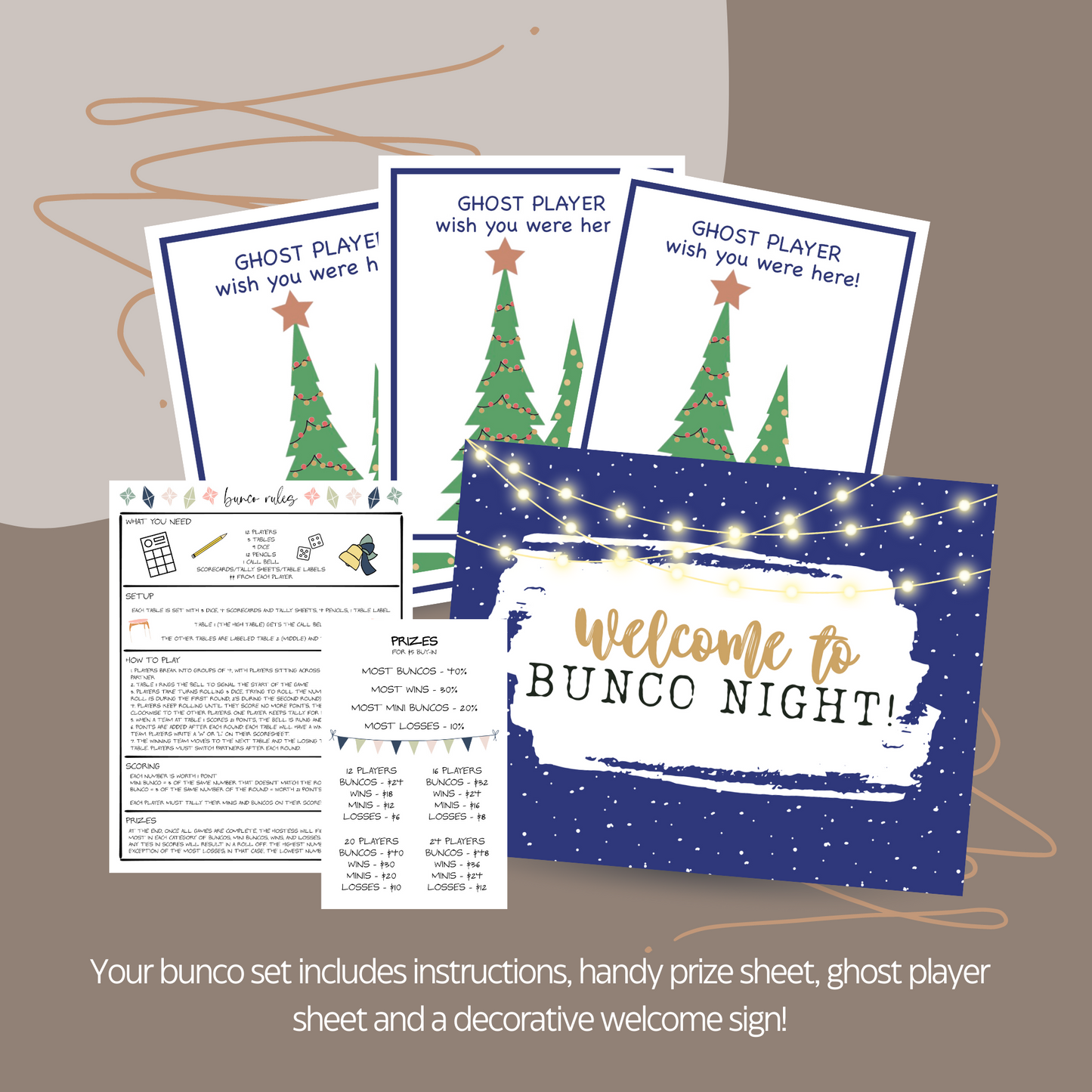 Christmas City Bunco Set