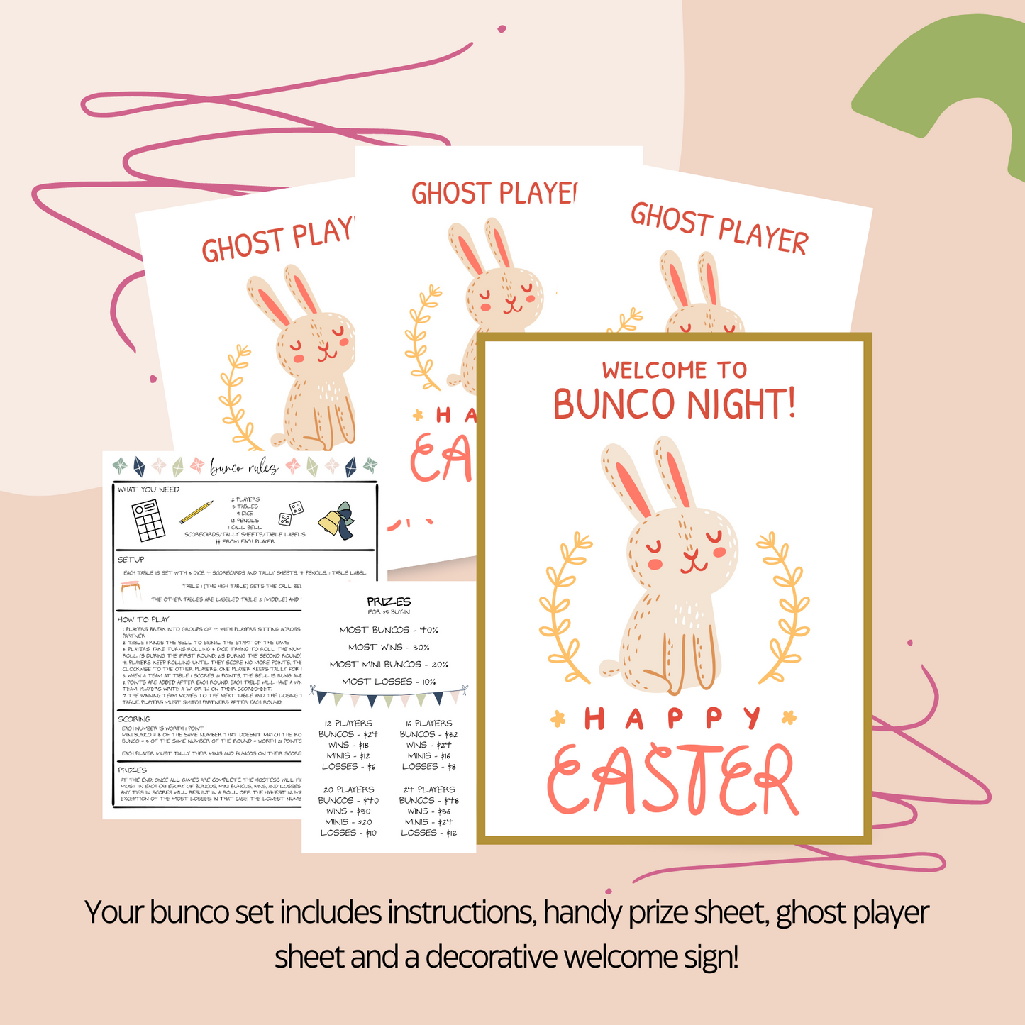 Easter Bunco Set