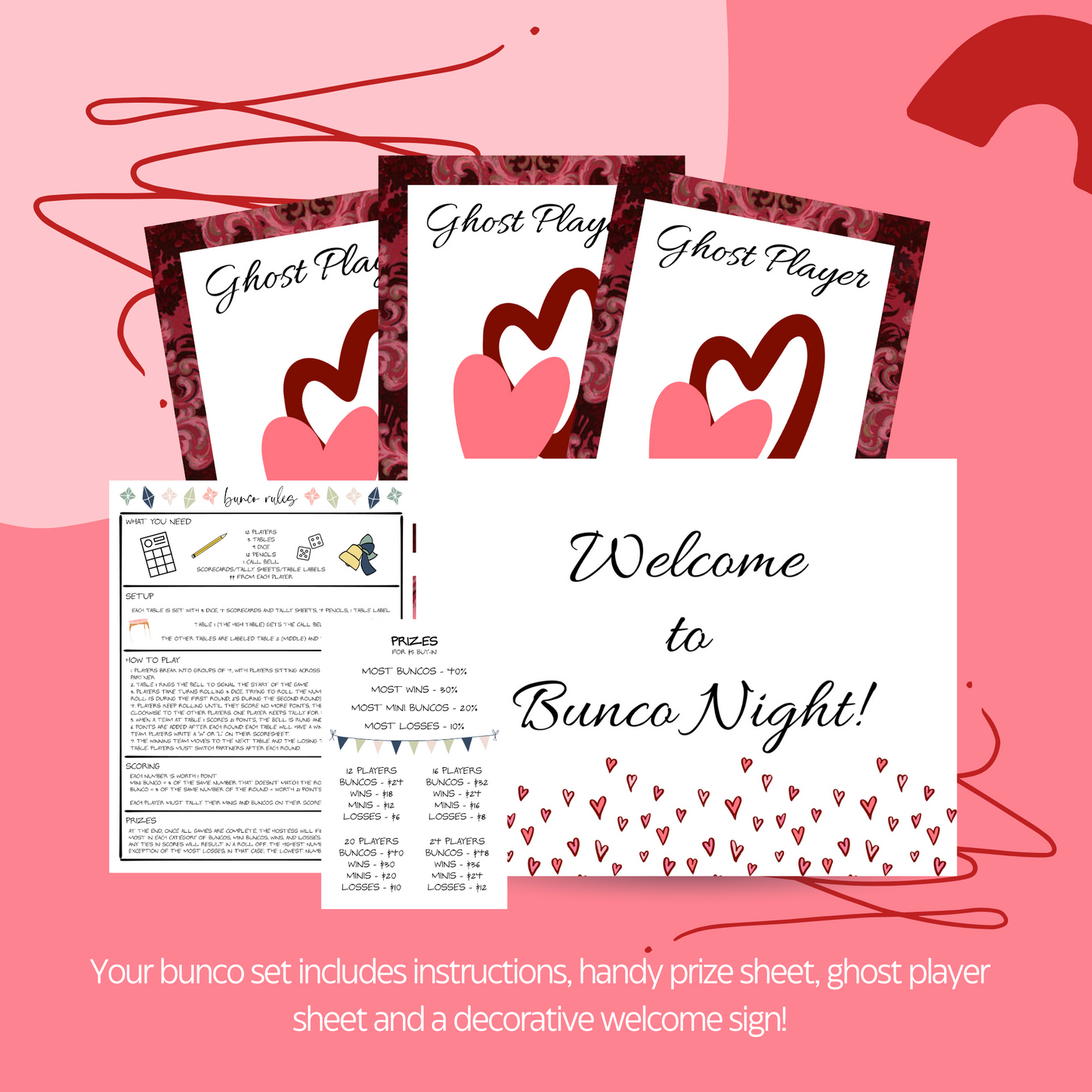 Galentine Bunco Set