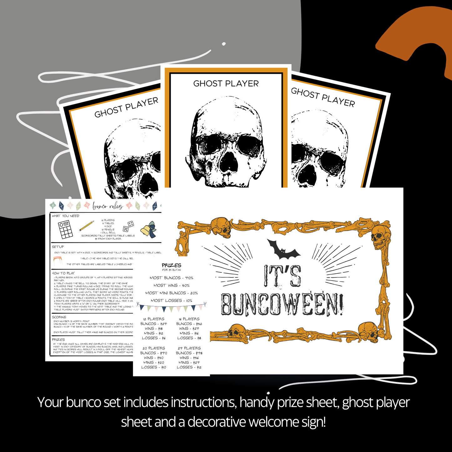 Buncoween Bunco Set