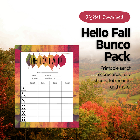 Hello Fall Bunco Set