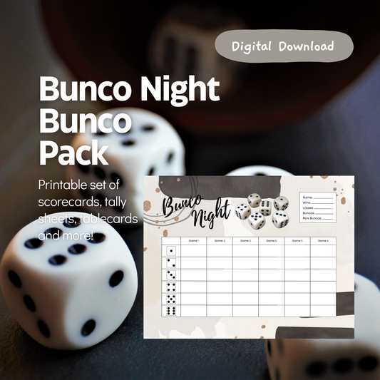 Bunco Night 6-Game bunco Set