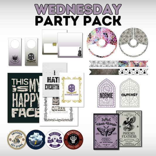 Wednesday Printable Party Pack